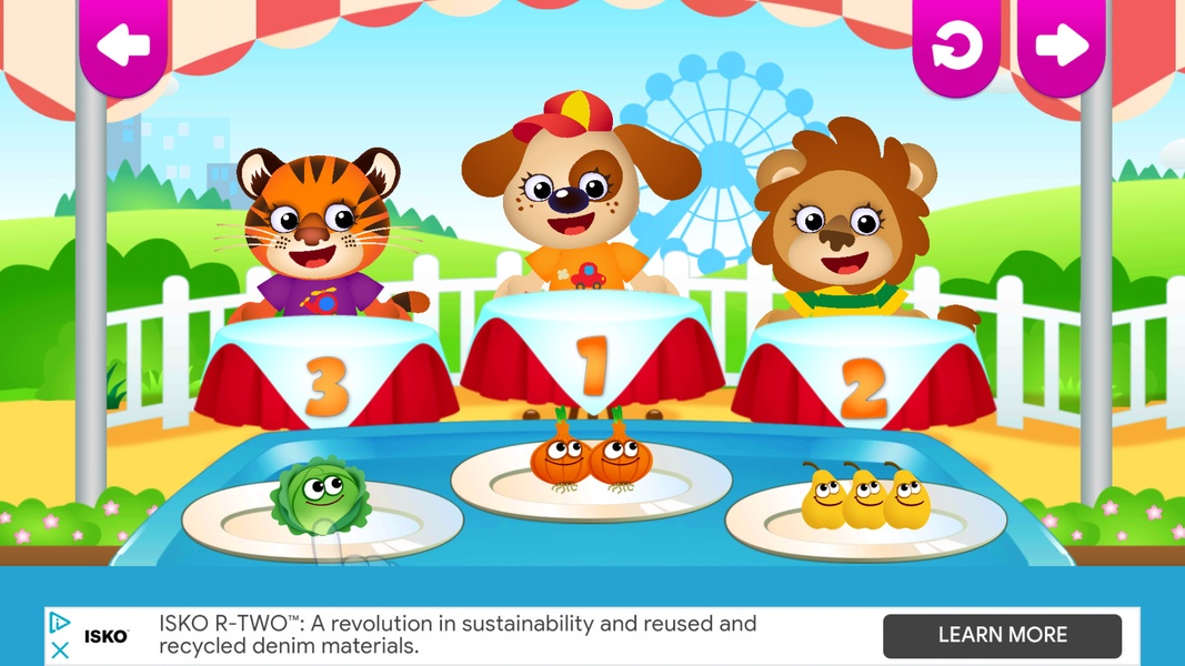 Juegos educativos para niños de 3 años! Funny Food - Descargar APK para  Android