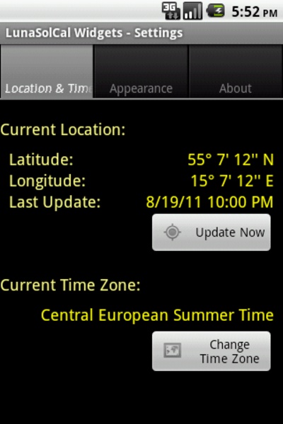 LunaSolCal Widgets - Preview 4
