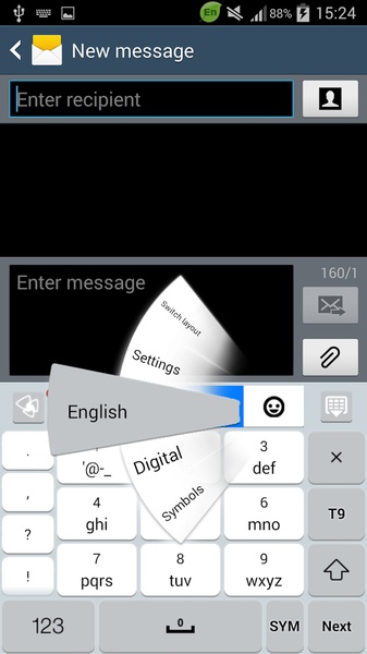 GO Keyboard Flat Theme - Preview 2