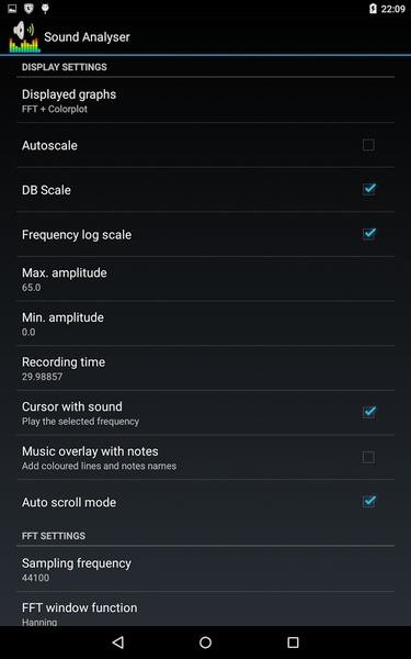 Sound Analyser - Preview 2