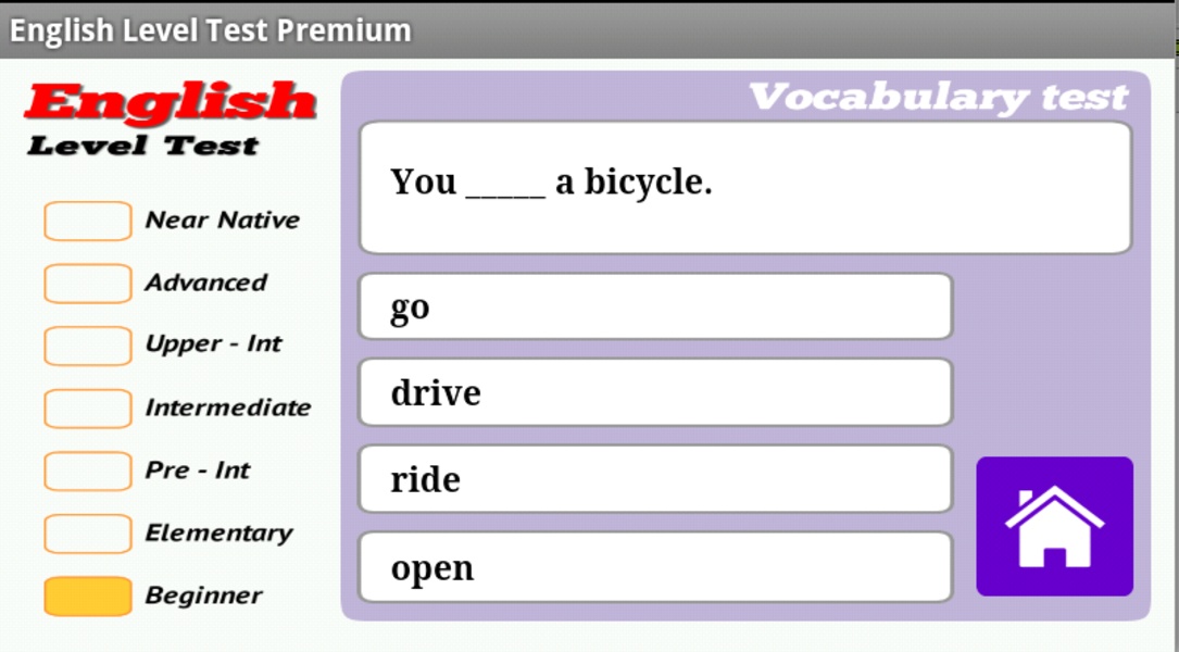 English Level Checker - Preview 1