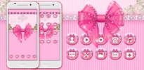 Bowtie Glitter Launcher theme: Princess Theme screenshot 3