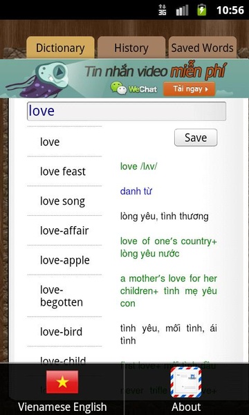 Dictionary English Vietnamese Offline - Preview 4