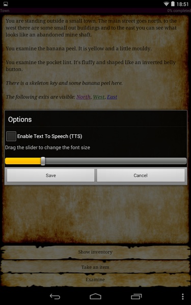 Tiny Text Adventure 1 - Preview 1