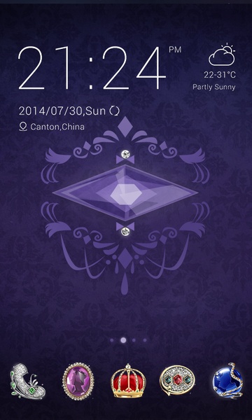 Jewelry GO Launcher Theme GOLauncher EX Theme - Preview 3