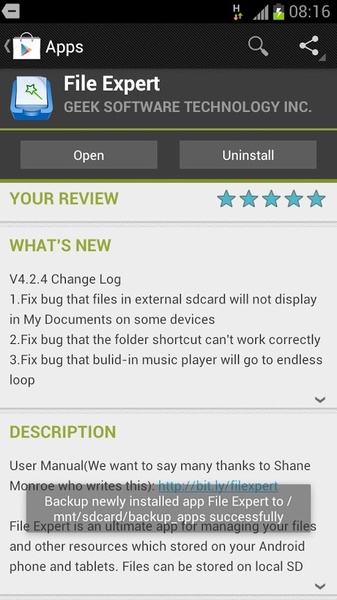 Auto App Backuper - Preview 1
