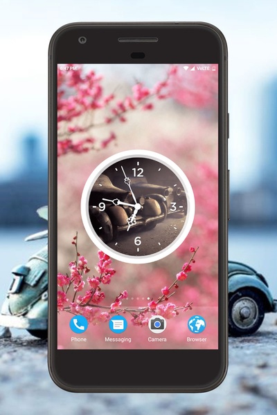 Vintage Car Clock Live Wallpaper - Preview 3