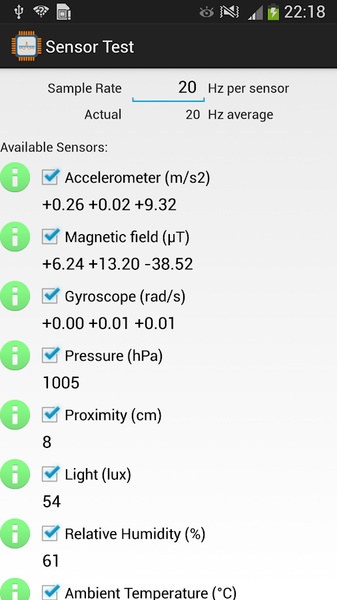 Sensor Test - Preview 2