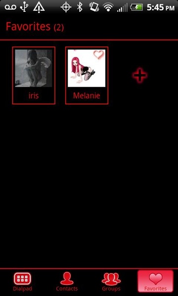 GO Black Red Theme - Preview 1