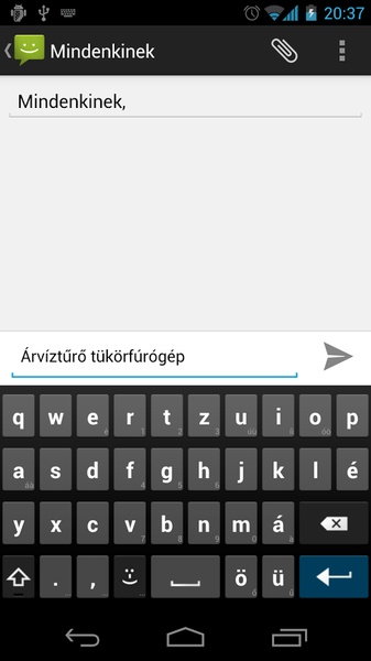 AnySoftKeyboard - Hungarian Language Pack - Preview 7