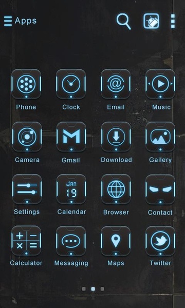 Robot GOLauncher EX Theme - Preview 2