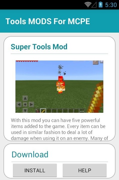 Tools MODS For MCPE - Preview 2