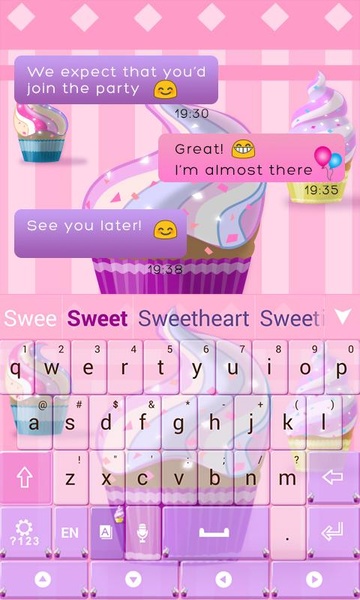 Sweet Cupcake Keyboard - Preview 1