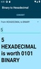 Binary to Hexadecimal converter screenshot 1