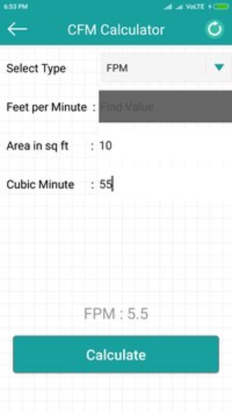 CFM Calculator - Preview 2