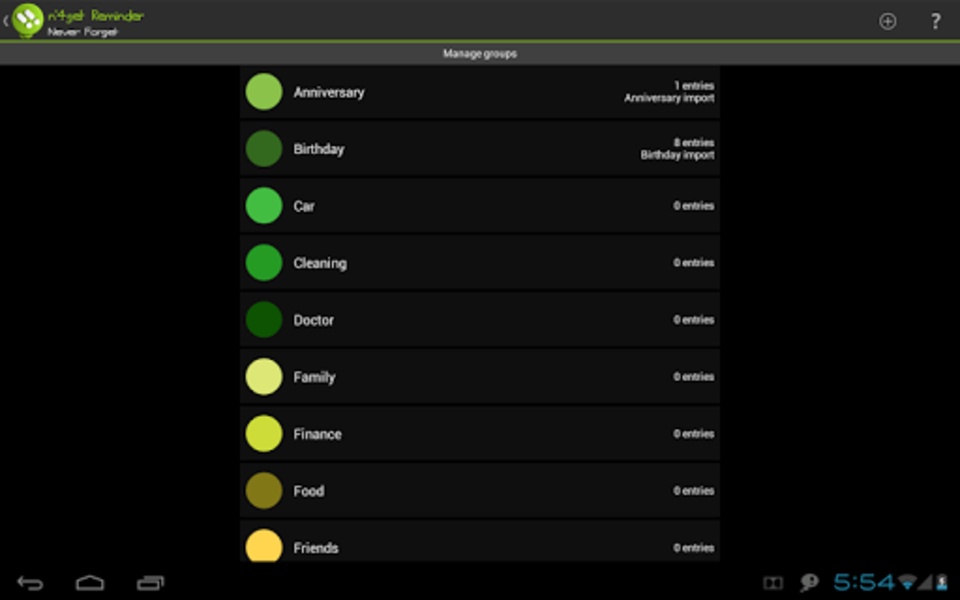 n4get Reminder - Preview 4