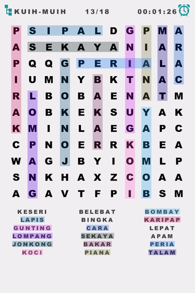 Word Search Malay - Preview 5