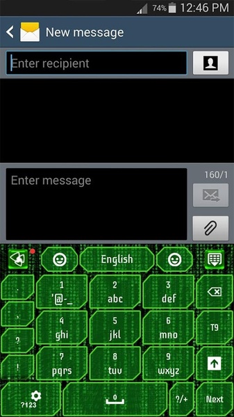 GO Keyboard Hacker Theme - Preview 3