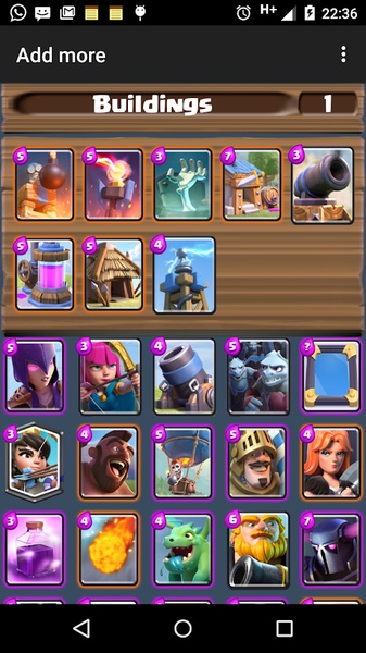 Deck Builder for Clash Royale