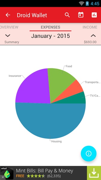 Droid Wallet - Preview 5