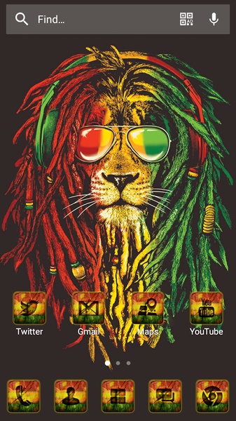 Reggae Rasta Solo Launcher Theme - Preview 4