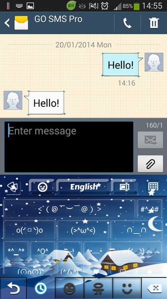 GO Keyboard Winter Theme - Preview 7