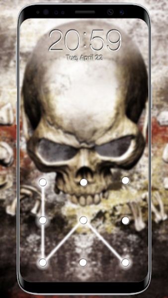 Skull Pattern Screen Lock - Preview 5