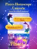 Pisces Horoscope Unicorn Keybo screenshot 3