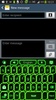 GO Keyboard Green Neon Theme screenshot 6