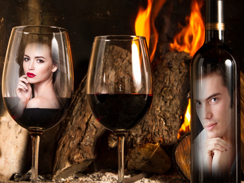 Bottle And Glass Photo Frames - Preview 3