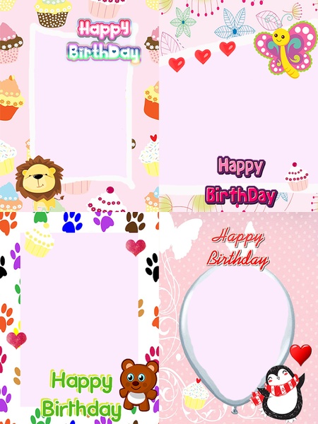 Happy Birthday Frames - Preview 4