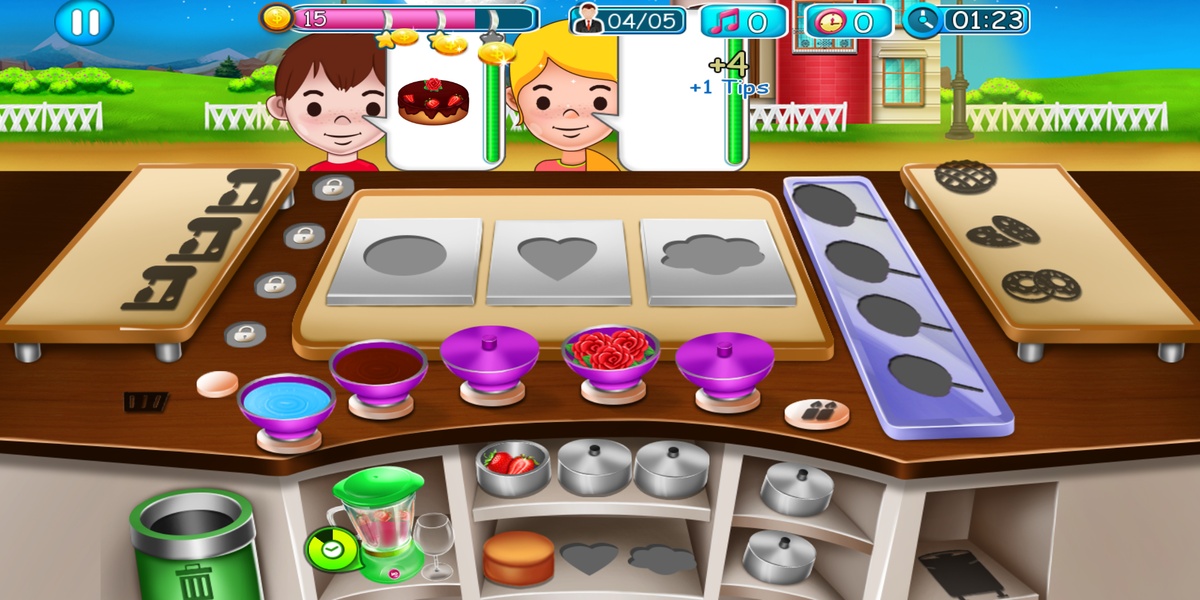 Cake Shop Great Pastries & Waffles Store Game - Preview 1