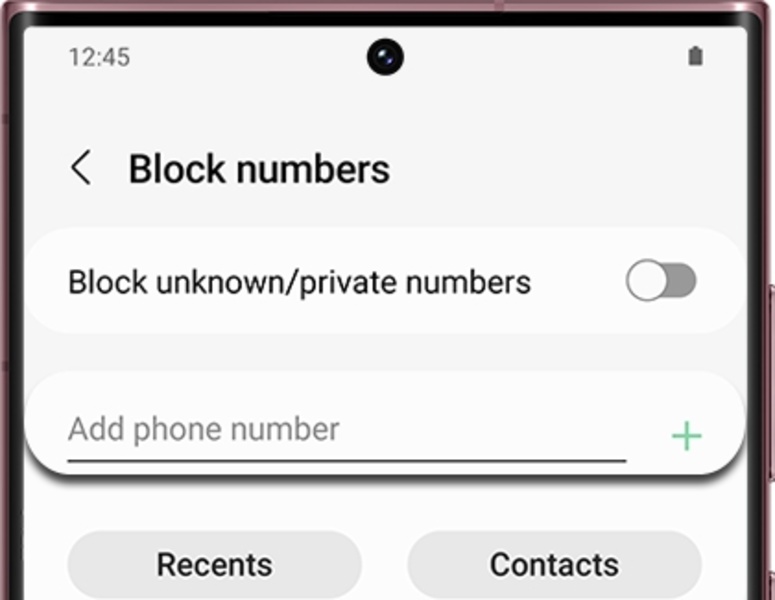 Samsung Blocked calls-msgs - Preview 3