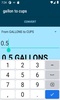 gallon to cups converter screenshot 3