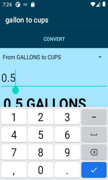 gallon to cups converter - Preview 3