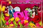 Love Heart Dual Photo Frame screenshot 4
