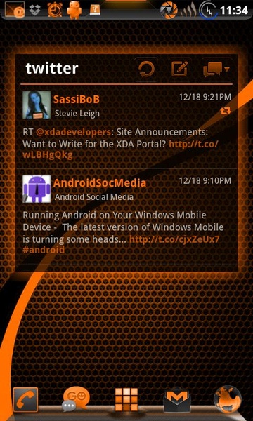 GOWidget SunsetOrangeICS Theme by TeamCarbon - Preview 6