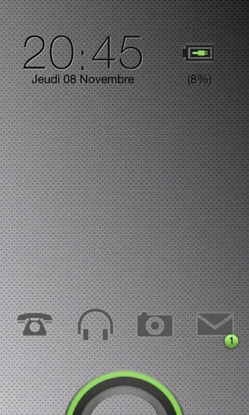 Sense Ring Green GO Locker Theme - Preview 3