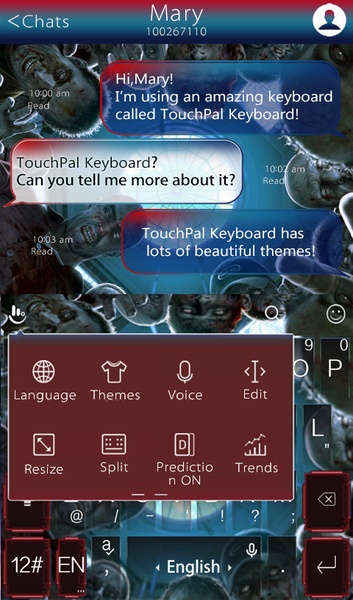 TouchPal SkinPack Zombie - Preview 1