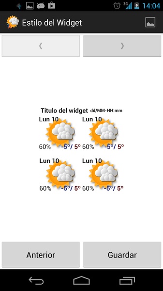 Widgets METEO - Preview 3