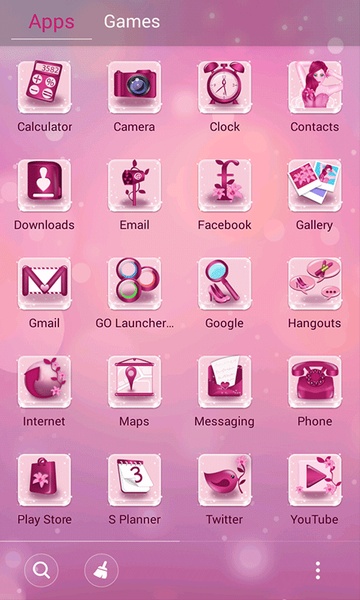 Pink Girl GO Launcher - Preview 4