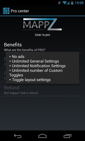 MAPPZ Quick Settings - Preview 2