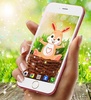 Cute bunny live wallpaper screenshot 1