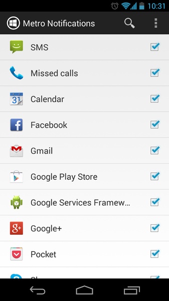 Metro Notifications Free - Preview 1