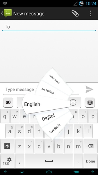 GO Keyboard Elegant White Theme - Preview 8