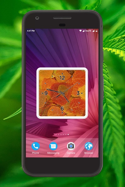 Leaf Clock Live Wallpaper - Preview 1