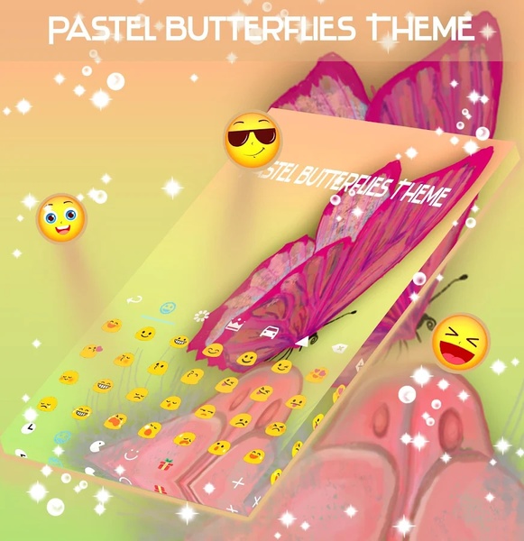 Keyboard Pink Butterflies - Preview 4