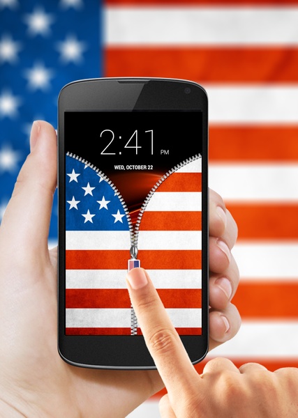 US Flag Zipper Lock - Preview 3