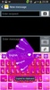GO Keyboard Purple Heart Theme screenshot 11