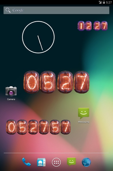 Nixie Clock Widget - Preview 1